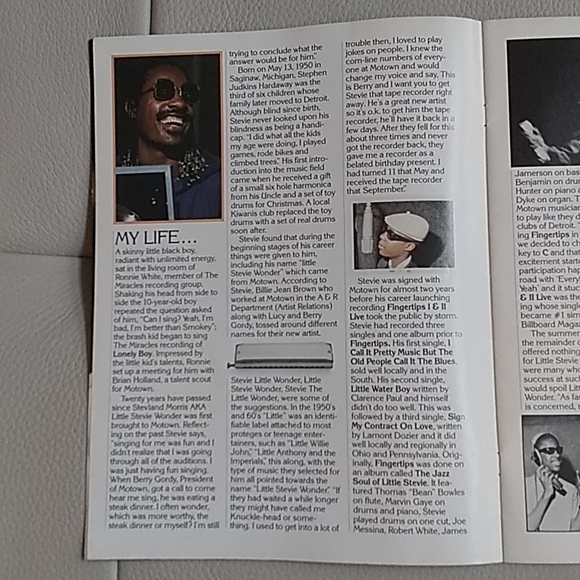 Stevie Wonder's Hotter Than July Musical Picnic Tour Program - Picture 2 of 4